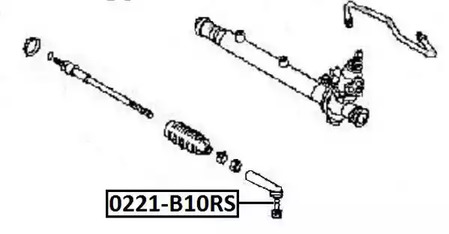 Наконечник рулевой тяги ASVA 0221-B10RS