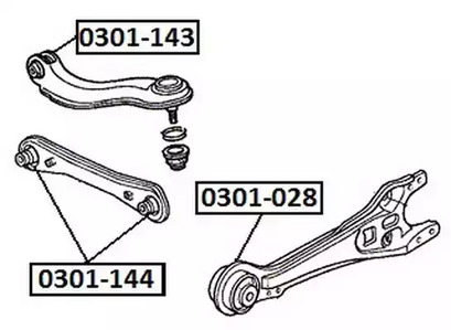 Сайлентблок asva ASVA 0301-028