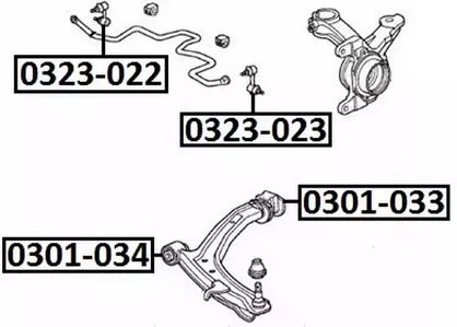 Сайлентблок ASVA 0301-034