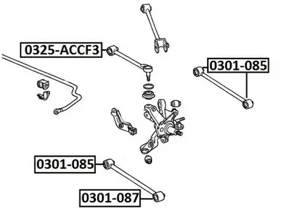 Сайлентблок ASVA 0301-085