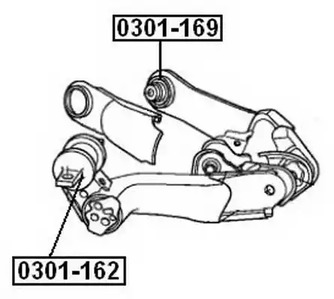 Сайлентблок ASVA 0301-162