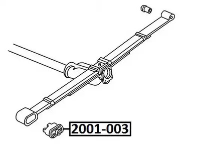 Сайлентблок рычага подвески ASVA 2001-003