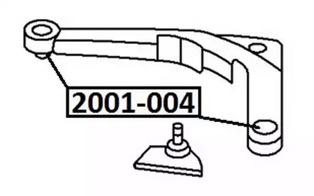 Сайлентблок рычага подвески ASVA 2001-004