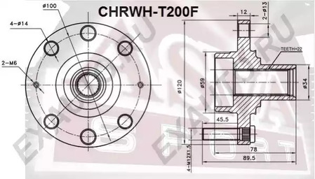 Ступица колеса ASVA CHRWH-T200F