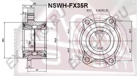 Ступица ASVA NSWH-FX35R