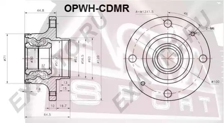 Ступица задняя с магнитным кольцом абс ASVA OPWH-CDMR