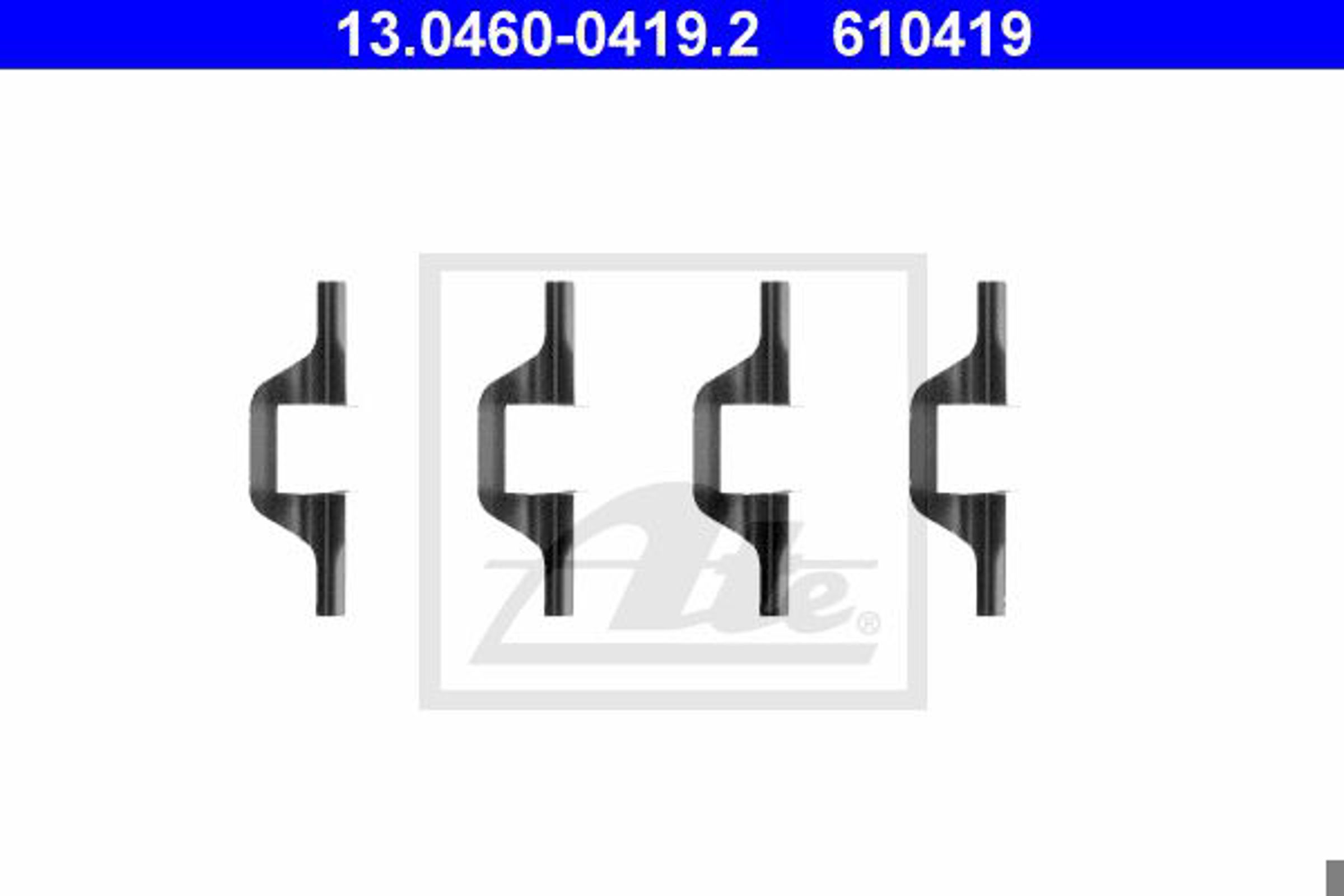 Комплект монтажный тормозных колодок ATE 13.0460-0419.2