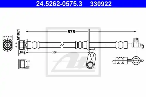 Тормозные трубки ATE 24-5262-0575-3