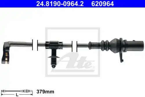 Датчик износа тормозных колодок задн audi a4 a5 vw touareg 15- ATE 24.8190-0964.2