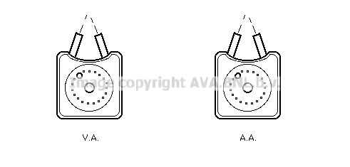 Масляный радиатор двигательного масла AVA QUALITY COOLING VN3106