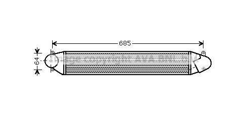 Интеркулер AVA QUALITY COOLING VN4248