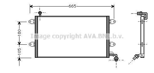 Конденсатор кондиционера AVA QUALITY COOLING VN5137