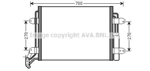 Конденсатор кондиционера AVA QUALITY COOLING VN5291D