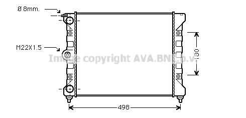 Радиатор охлаждения двигателя AVA QUALITY COOLING VNA2039