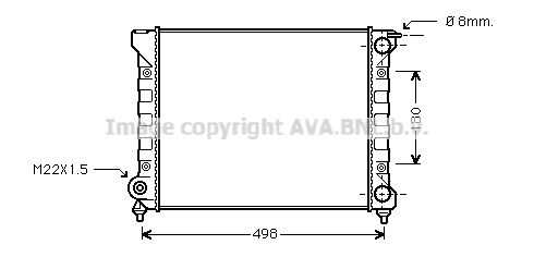 Радиатор охлаждения двигателя AVA QUALITY COOLING VNA2040