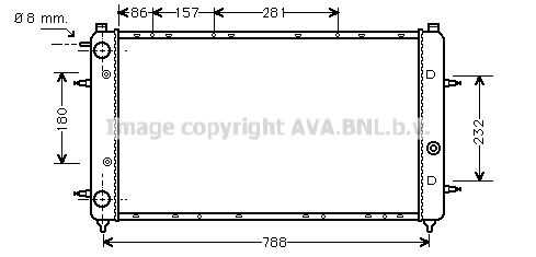 Радиатор охлаждения двигателя AVA QUALITY COOLING VNA2114