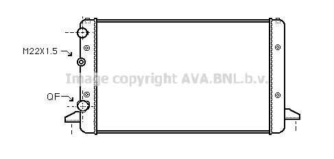 Радиатор охлаждения двигателя AVA QUALITY COOLING VNA2121