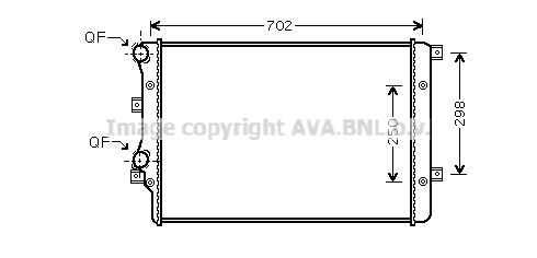 Радиатор охлаждения двигателя AVA QUALITY COOLING VNA2206