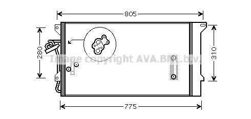 Конденсатор кондиционера AVA QUALITY COOLING VNA5244D