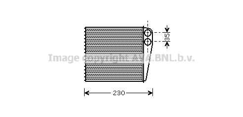 Теплообменник отопления салона AVA QUALITY COOLING VNA6229