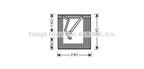 Испаритель кондиционера AVA QUALITY COOLING VNV241