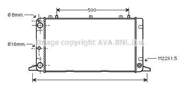 Радиатор охлаждения двигателя AVA QUALITY COOLING AI2098