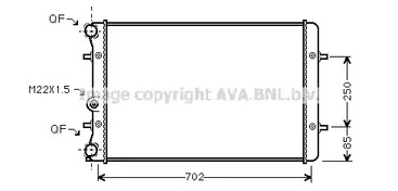 Радиатор охлаждения двигателя AVA QUALITY COOLING AI2129