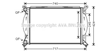 Радиатор охлаждения двигателя AVA QUALITY COOLING AI2195
