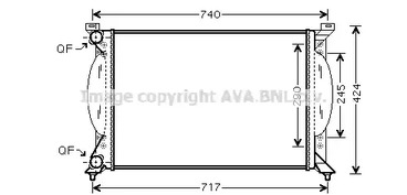 Радиатор охлаждения двигателя AVA QUALITY COOLING AI2201