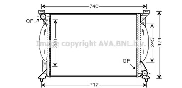 Радиатор охлаждения двигателя AVA QUALITY COOLING AI2203