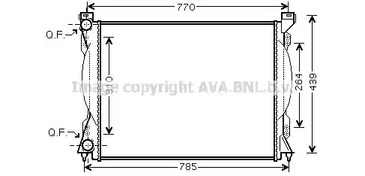 Радиатор охлаждения двигателя AVA QUALITY COOLING AI2233