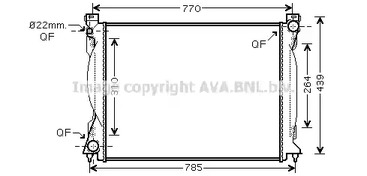 Радиатор охлаждения двигателя AVA QUALITY COOLING AI2235
