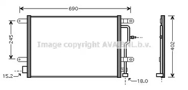 Конденсатор кондиционера AVA QUALITY COOLING AI5199