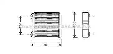 Теплообменник отопления салона AVA QUALITY COOLING AI6183