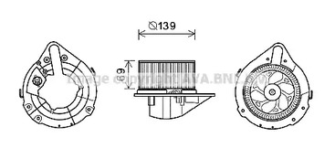 Вентилятор отопителя AVA QUALITY COOLING AI8372