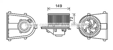 Вентилятор салона AVA QUALITY COOLING AI8378