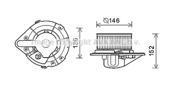 Вентилятор салона AVA QUALITY COOLING AI8501