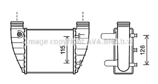 Интеркулер AVA QUALITY COOLING AIA4345
