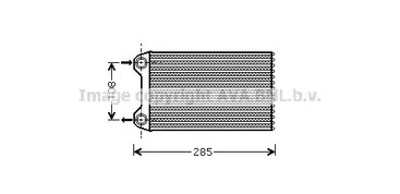 Теплообменник отопления салона AVA QUALITY COOLING AIA6223