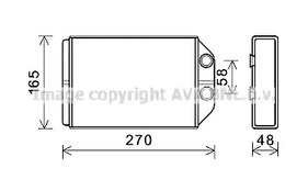 Теплообменник отопление салона AVA QUALITY COOLING AIA6393
