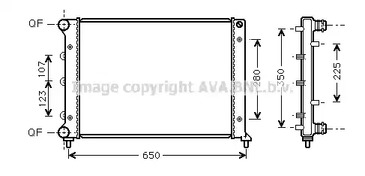 Радиатор охлаждение двигателя AVA QUALITY COOLING ALA2078