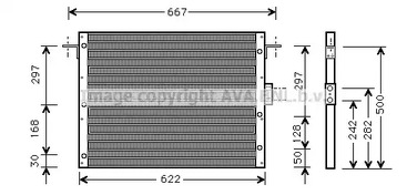 Конденсатор кондиционера AVA QUALITY COOLING AU5075