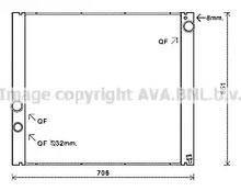 Радиатор охлаждение двигателя AVA QUALITY COOLING AUA2207