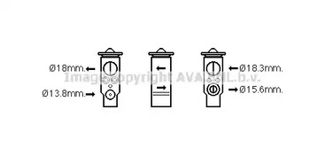Расширительный клапан кондиционера AVA QUALITY COOLING BW1437