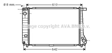 Радиатор охлаждения двигателя AVA QUALITY COOLING BW2104