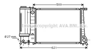 Радиатор охлаждения двигателя AVA QUALITY COOLING BW2135