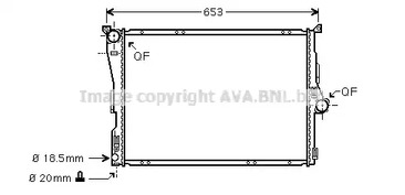 Радиатор охлаждение двигателя AVA QUALITY COOLING BW2289