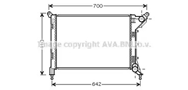 Радиатор охлаждения двигателя AVA QUALITY COOLING BW2310
