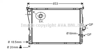 Радиатор охлаждения двигателя AVA QUALITY COOLING BW2343