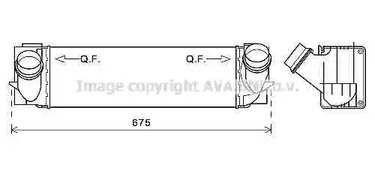 Интеркулер AVA QUALITY COOLING BW4457